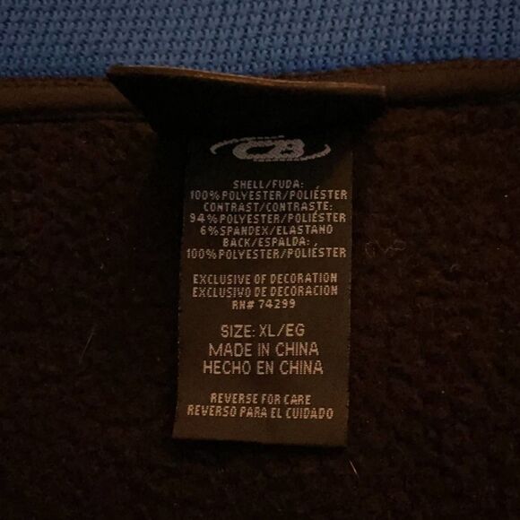 CB waffle knit jacket w fleece lining NWOT XL - Picture 7 of 9